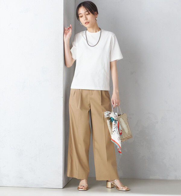 SHIPS for women「〈手洗い可能〉ベーシック TEE」|Tシャツ・カットソー|