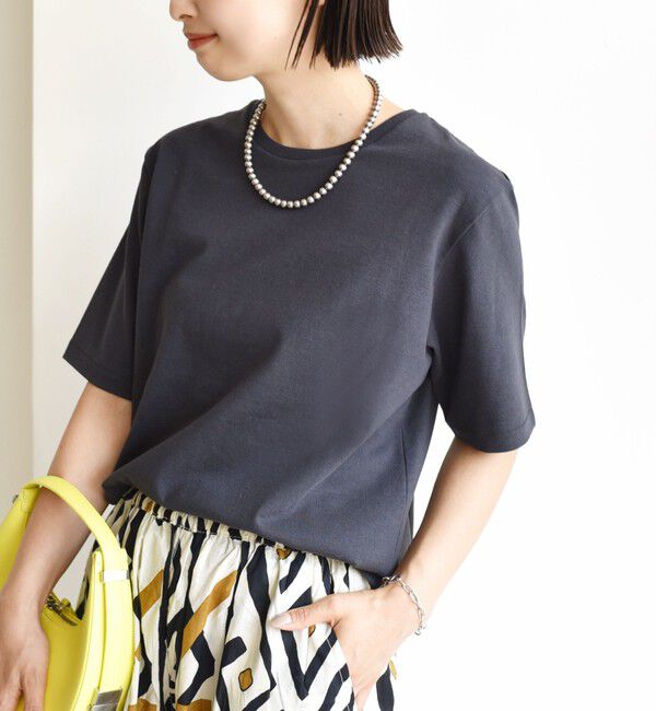 SHIPS for women「〈手洗い可能〉ベーシック TEE」|Tシャツ・カットソー|