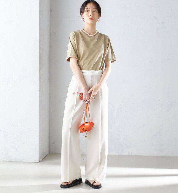 SHIPS for women「〈手洗い可能〉ベーシック TEE」|Tシャツ・カットソー|