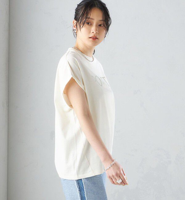 SHIPS for women「ローズペトール 半袖 プリント TEE」|Tシャツ・カットソー|