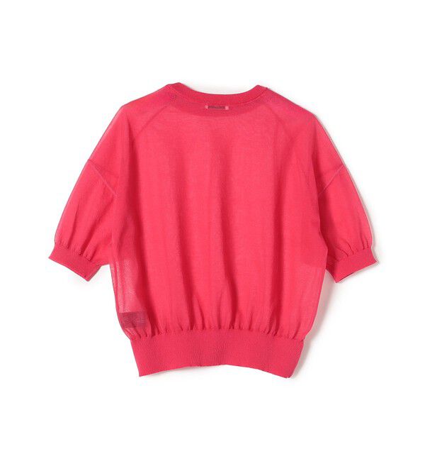 SHIPS for women「〈手洗い可能〉シアー ラメ 半袖 サマー ニット」|ニット・セーター|