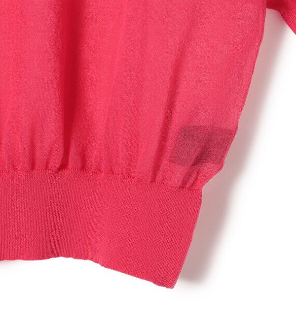 SHIPS for women「〈手洗い可能〉シアー ラメ 半袖 サマー ニット」|ニット・セーター|