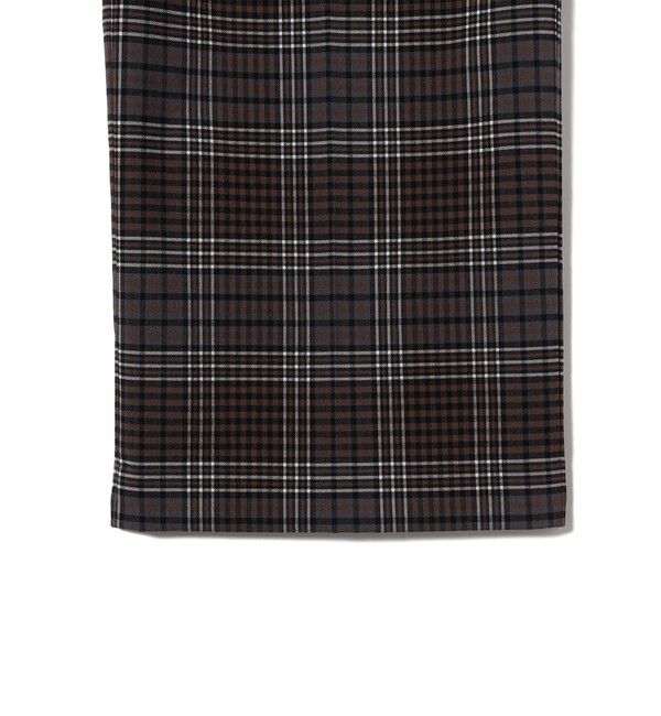 SHIPS for women「〈手洗い可能〉ウール混 チェック タック ワイド パンツ」|その他|