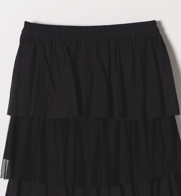 SHIPS any「SHIPS any:〈手洗い可能〉チュール  ティアード ロング スカート」|スカート|