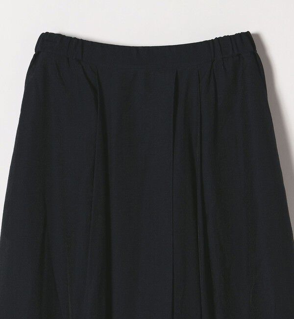 SHIPS any「SHIPS any:〈手洗い可能〉ヴィンテージサテン ランダムタック フレア スカート」|スカート|