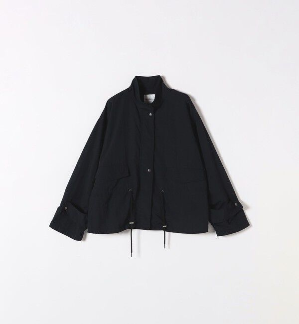 SHIPS any「SHIPS any:〈撥水・洗濯機可能〉スタンドカラー ドロスト ショート ブルゾン」|ブルゾン・スタジャン|