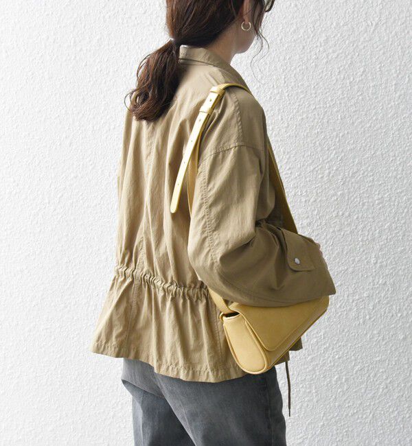 SHIPS any「SHIPS any:〈撥水・洗濯機可能〉スタンドカラー ドロスト ショート ブルゾン」|ブルゾン・スタジャン|