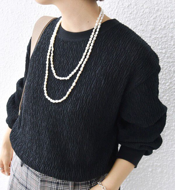 SHIPS for women「【WEB限定】〈手洗い可能〉ランダムブルーゼ ロングスリーブ プルオーバー」|プルオーバー|