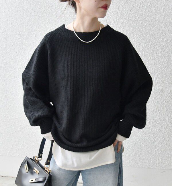 SHIPS any「SHIPS any:〈手洗い可能〉AQUA カシミヤ ミックス ハイネック ニット」|ニット・セーター|