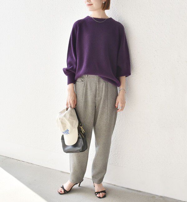 SHIPS any「SHIPS any:〈手洗い可能〉AQUA カシミヤ ミックス ハイネック ニット」|ニット・セーター|