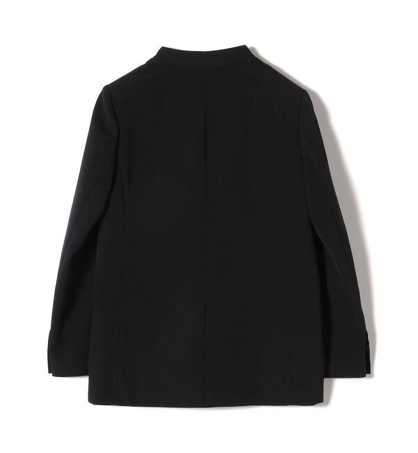 SHIPS for women「SHIPS Primary Navy Label: セミ フォーマル 梳毛 カラーレス ジャケット（セットアップ対応）」|ノーカラージャケット|