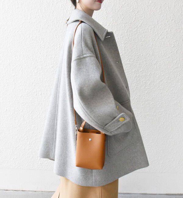 SHIPS any「SHIPS any: ノンミュールジングウール ステンカラー ミディ コート」|ステンカラーコート|