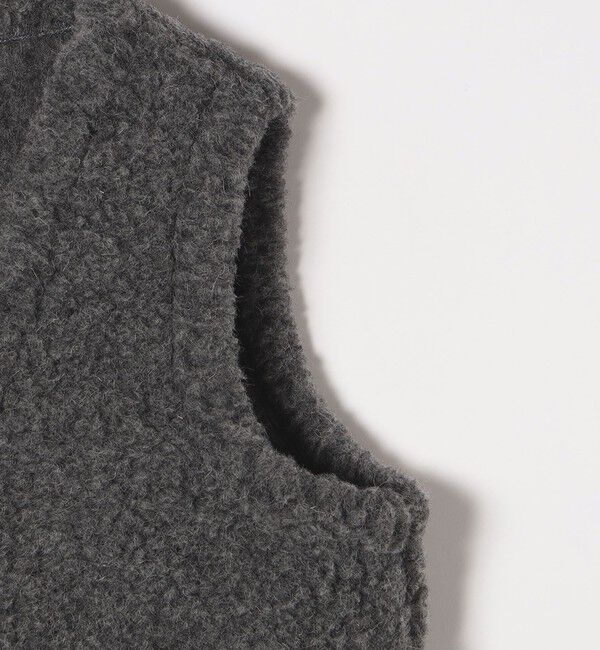 SHIPS any「Mouflon Mouflon: ショート ボア ベスト」|ベスト・ジレ|