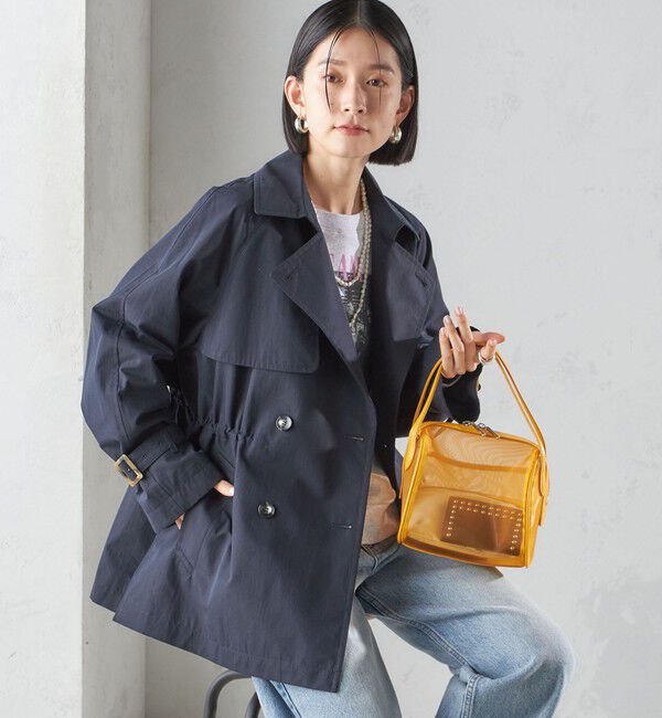 SHIPS for women「〈撥水加工〉ドロスト ショート トレンチ コート」|トレンチコート|