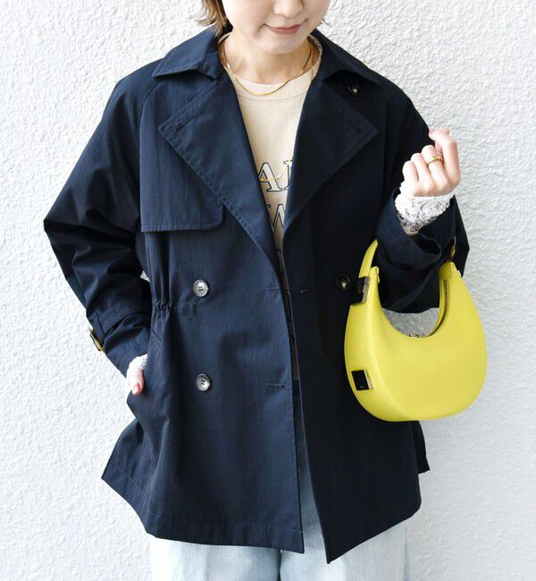 SHIPS for women「〈撥水加工〉ドロスト ショート トレンチ コート」|トレンチコート|