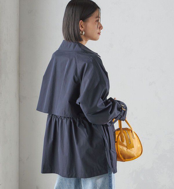 SHIPS for women「〈撥水加工〉ドロスト ショート トレンチ コート」|トレンチコート|