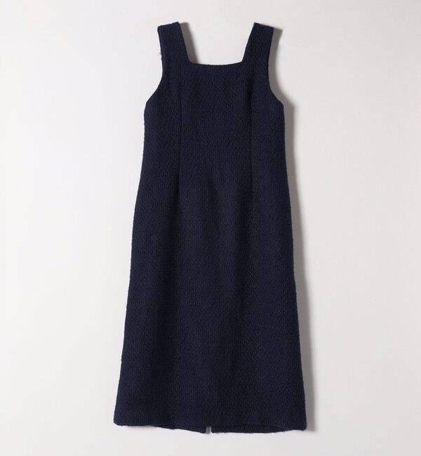 SHIPS any「SHIPS any: モール ツイード スクエアネック ワンピース」|ワンピース|