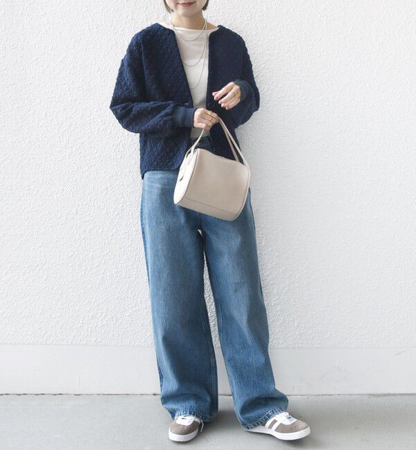 SHIPS for women「【WEB限定】〈手洗い可能〉キルティング ジャカード カーディガン」|カーディガン|