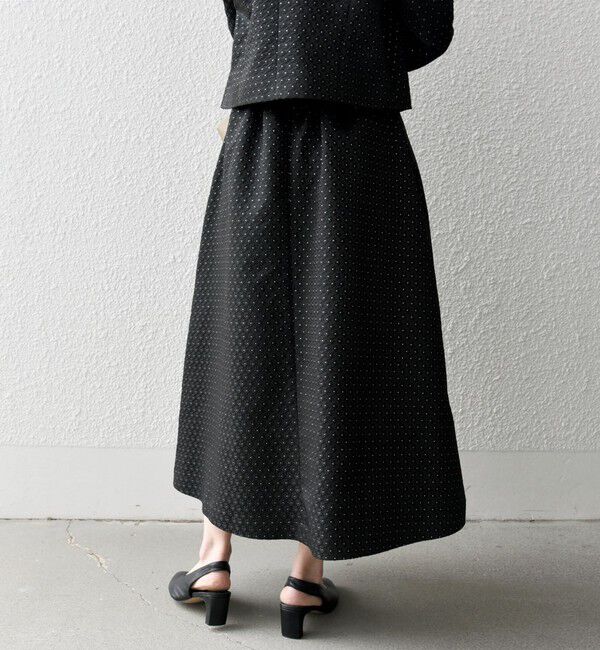 SHIPS any「SHIPS any:〈手洗い可能〉フラワー ジャカード タック スカート」|スカート|