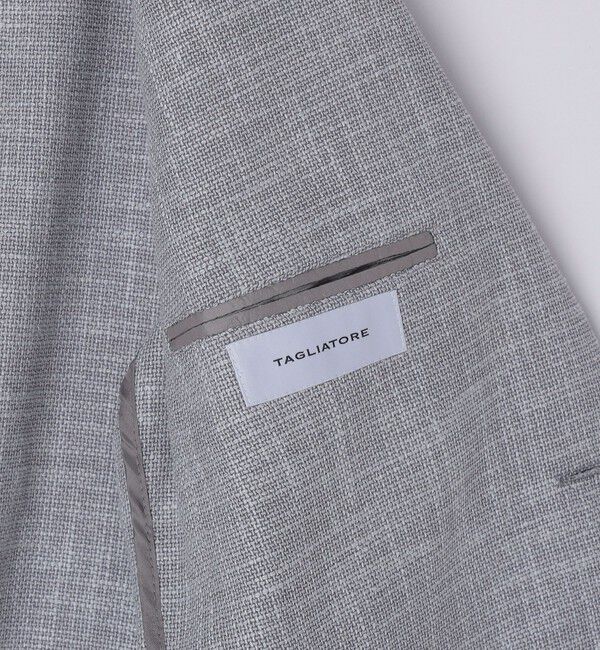 SHIPS「TAGLIATORE: メランジ グレー ホップサック ジャケット」|テーラードジャケット|