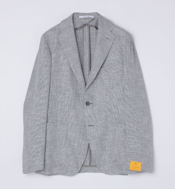 SHIPS「TAGLIATORE: メランジ グレー ホップサック ジャケット」|テーラードジャケット|