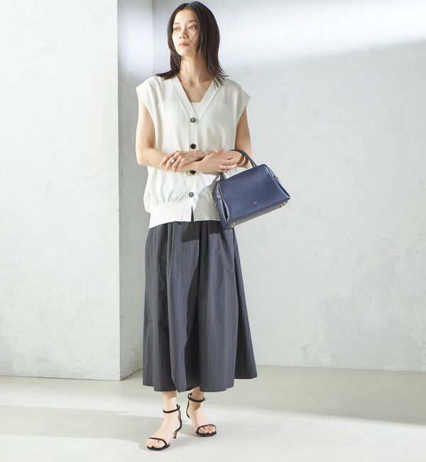 SHIPS for women「〈手洗い可能〉ライト タフタ タック フレア スカート」|スカート|