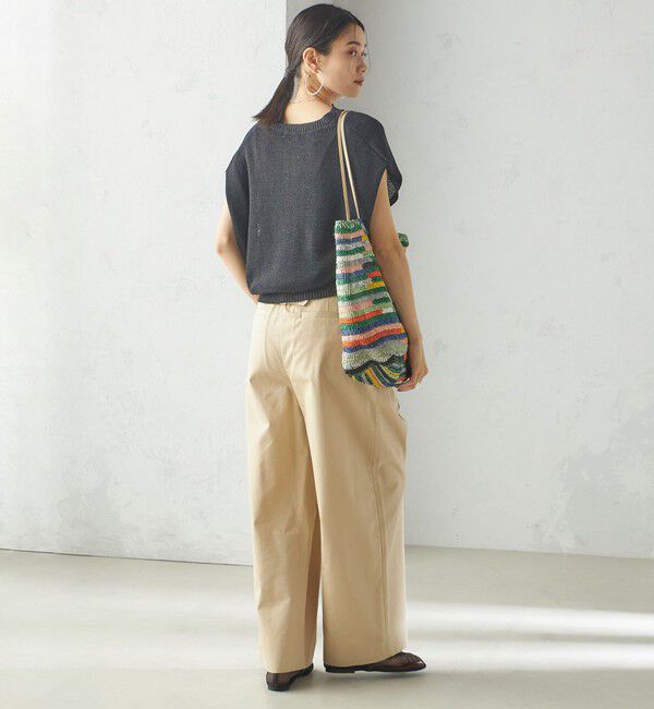 SHIPS for women「〈手洗い可能〉ポリエステル 麻 スキッパー プルオーバー」|プルオーバー|