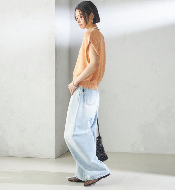 SHIPS for women「〈手洗い可能〉ポリエステル 麻 スキッパー プルオーバー」|プルオーバー|