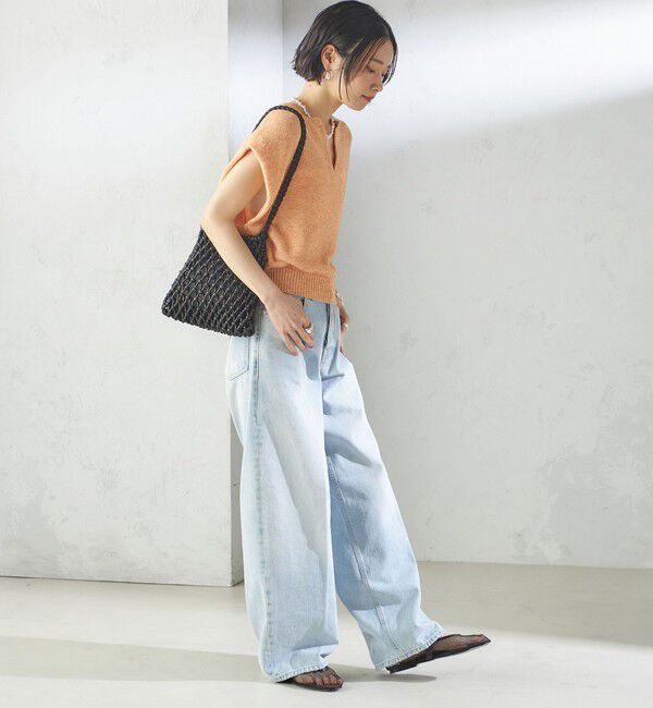 SHIPS for women「〈手洗い可能〉ポリエステル 麻 スキッパー プルオーバー」|プルオーバー|