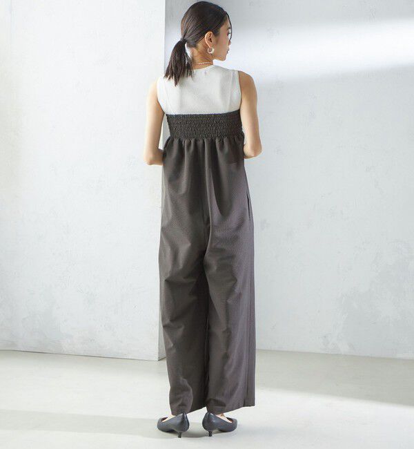 SHIPS for women「【SHIPS別注】APUPIL:〈洗濯機可能〉ギンガム チェック ベアトップ オールインワン」|オールインワン|