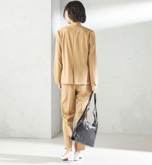 SHIPS for women「〈手洗い可能〉FUNCTIONAL カラーレス ジャケット（セットアップ対応）」|ノーカラージャケット|