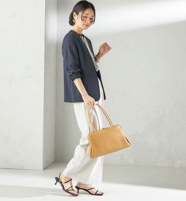 SHIPS for women「〈手洗い可能〉FUNCTIONAL カラーレス ジャケット（セットアップ対応）」|ノーカラージャケット|