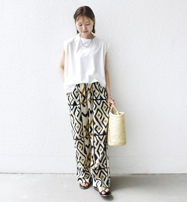 SHIPS for women「〈接触冷感〉ポンチ ノースリーブ プルオーバー」|Tシャツ・カットソー|