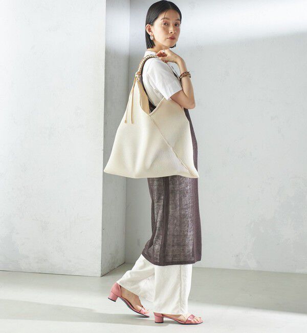 SHIPS for women「LE VERNIS:パラコート ハンドル メッシュ トート」|トートバッグ|