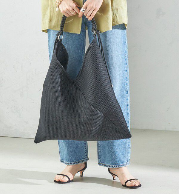 SHIPS for women「LE VERNIS:パラコート ハンドル メッシュ トート」|トートバッグ|