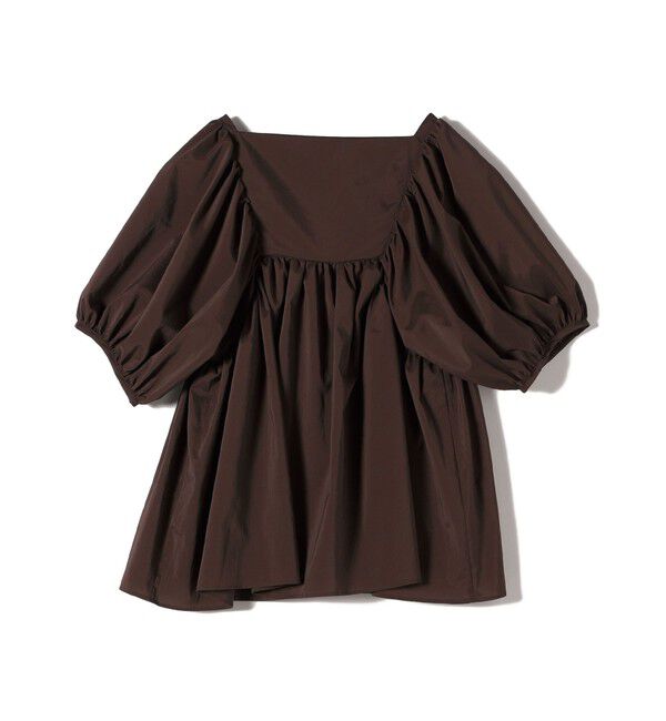 SHIPS for women「〈手洗い可能〉ストレッチ タフタ ウエスト ギャザー ブラウス」|シャツ・ブラウス|