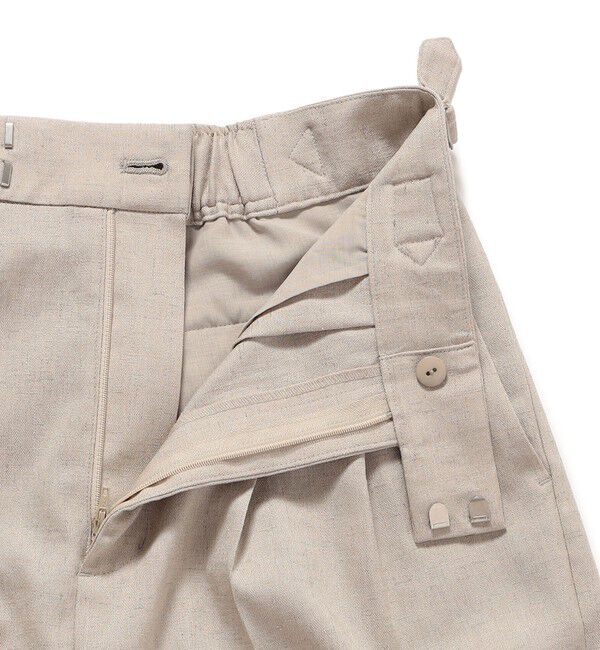 SHIPS for women「〈手洗い可能〉麻調 合繊 2タック ワイド パンツ 2」|その他|