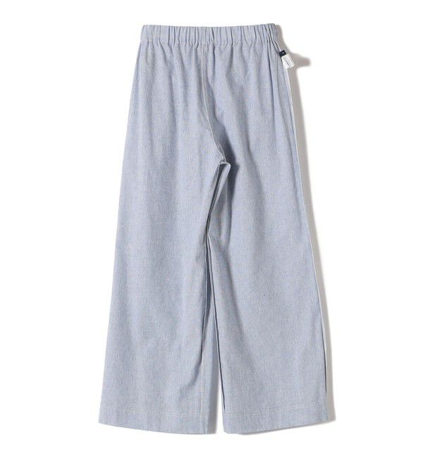 SHIPS for women「〈接触冷感・手洗い可能〉麻混 シャンブレー ウエスト ゴム ワイド パンツ」|その他|