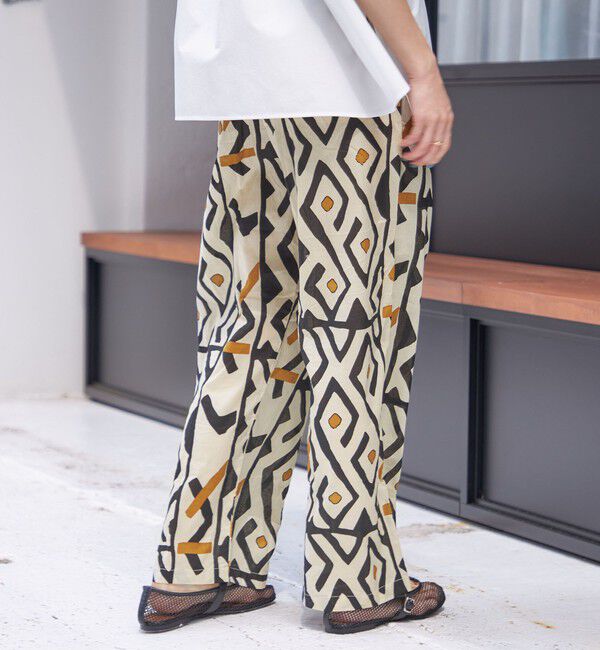 SHIPS for women「CIENNA:〈手洗い可能〉プリント イージー パンツ」|その他|