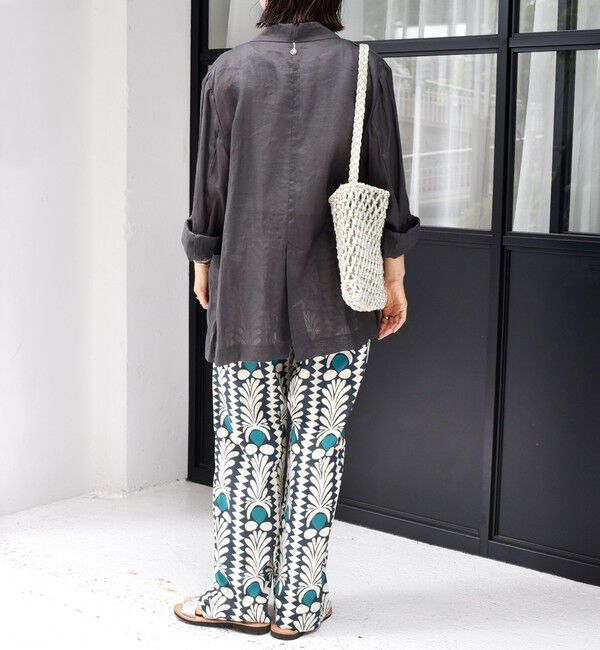 SHIPS for women「CIENNA:〈手洗い可能〉プリント イージー パンツ」|その他|