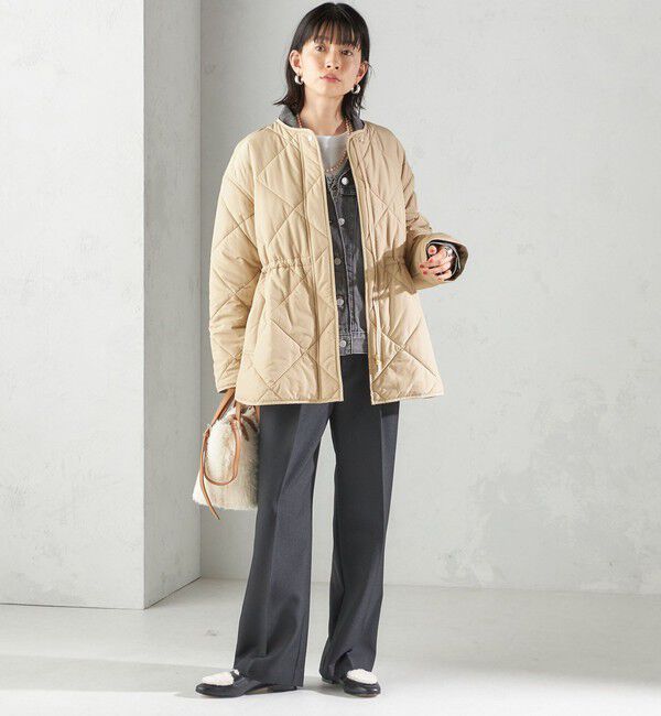 SHIPS for women「〈手洗い可能〉TUMUGITO(R) シャーク ツイード タック パンツ」|その他|