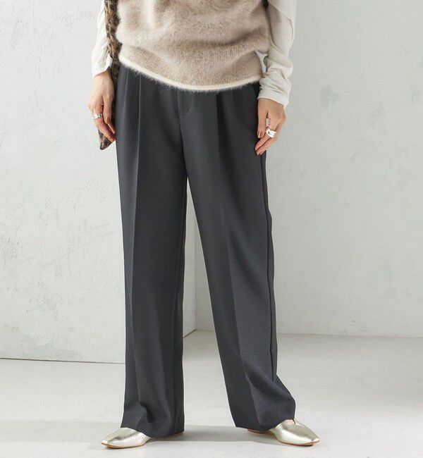 SHIPS for women「〈手洗い可能〉TUMUGITO(R) シャーク ツイード タック パンツ」|その他|