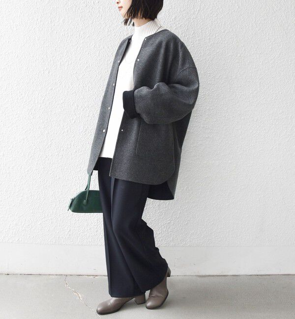 SHIPS for women「〈手洗い可能〉TUMUGITO(R) シャーク ツイード タック パンツ」|その他|