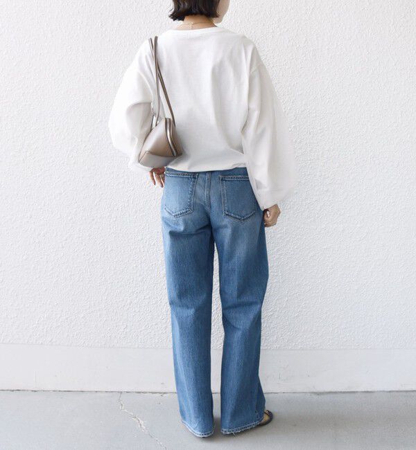 SHIPS for women「【WEB限定】〈手洗い可能〉シアー コンビ 裾 ドロスト プルオーバー」|プルオーバー|