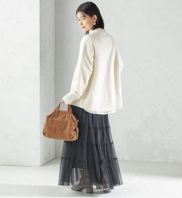 SHIPS for women「〈手洗い可能〉ウール カシミヤ ハイネック プルオーバー」|ニット・セーター|