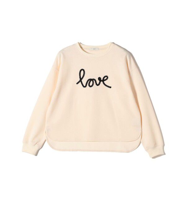 SHIPS for women「【WEB限定】〈手洗い可能〉ファンシー コード 刺繍 ダンボール カットソー」|スウェット・ジャージ|