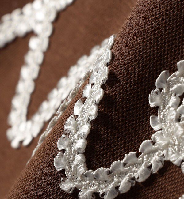 SHIPS for women「【WEB限定】〈手洗い可能〉ファンシー コード 刺繍 ダンボール カットソー」|スウェット・ジャージ|