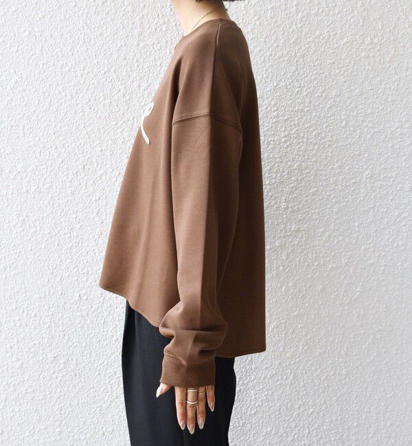 SHIPS for women「【WEB限定】〈手洗い可能〉ファンシー コード 刺繍 ダンボール カットソー」|スウェット・ジャージ|