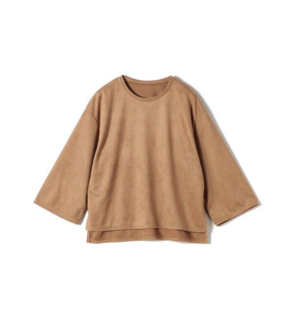SHIPS for women「〈手洗い可能〉ポリエステル スエード ワイド スリーブ プルオーバー」|Tシャツ・カットソー|