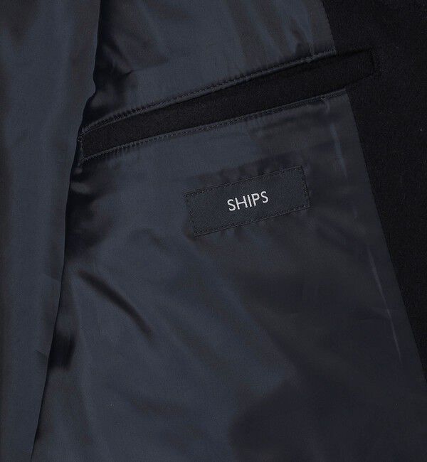 SHIPS「SHIPS: S140 ウールシルク ダッフル コート」|ダッフルコート|